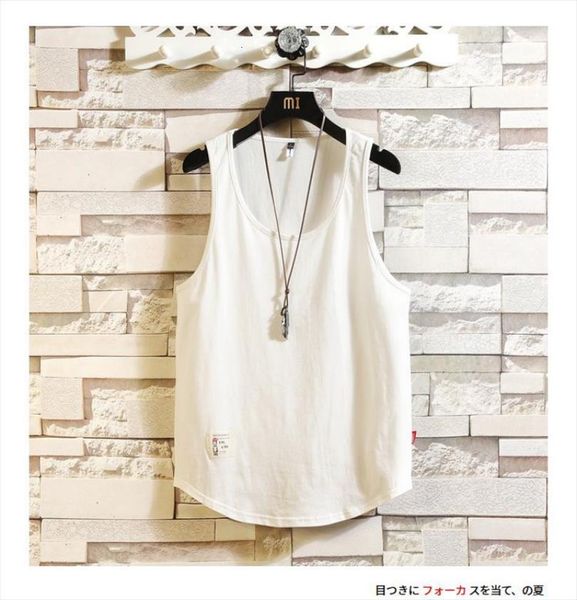 summer japanese fitness fashion men o neck sleeveless shirt vest cotton beach loose large size mens m 5xl, White;black
summer japanese fitness fashion men o neck sleeveless shirt vest cotton beach loose large size mens m 5xl, White;black