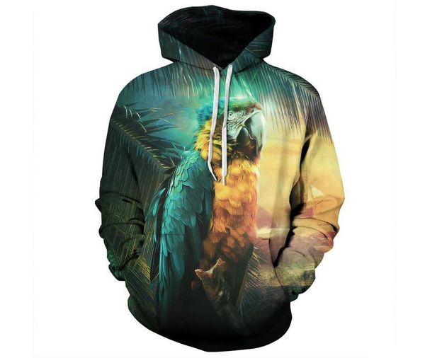 women's hoodies & sweatshirts s-xxxl men/women casual 3d parrot print with hat pocket autumn winter thin hooded pullovers, Black
women's hoodies & sweatshirts s-xxxl men/women casual 3d parrot print with hat pocket autumn winter thin hooded pullovers, Black