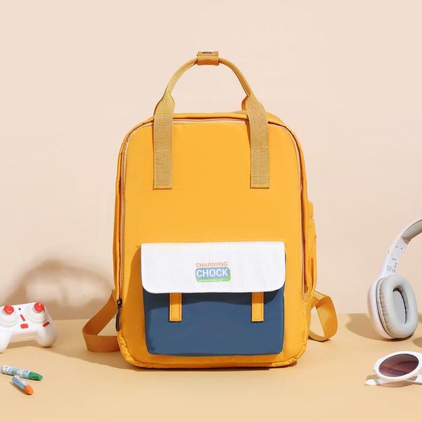 backpack bq stylish stitching color patchwork design simple style student school bookbag casual parent-child bag
backpack bq stylish stitching color patchwork design simple style student school bookbag casual parent-child bag
