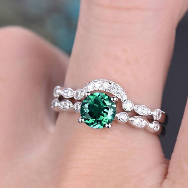 wedding rings luxury small round green zircon ring set elegant promise for women fashion silver color love engagement, Slivery;golden
wedding rings luxury small round green zircon ring set elegant promise for women fashion silver color love engagement, Slivery;golden