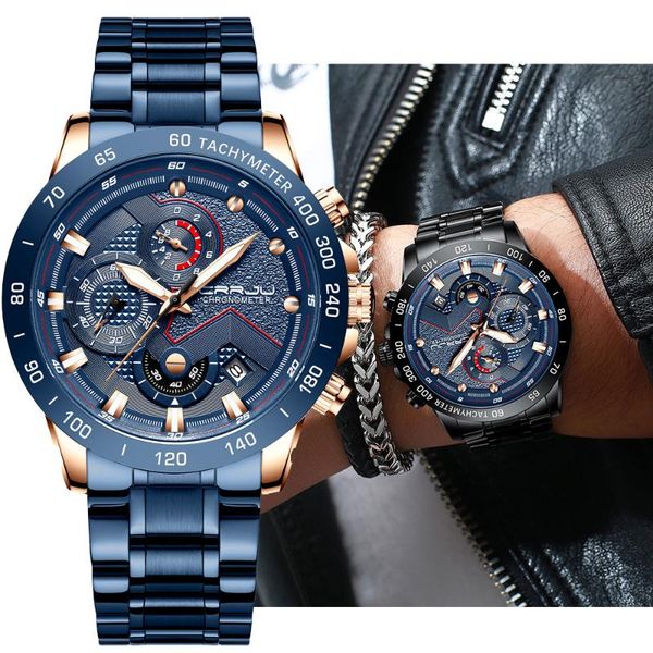 wristwatches crrju fashion mens watches casual sport waterproof chronograph quartz wristwatch luxury business clock relogio masculino, Slivery;brown
wristwatches crrju fashion mens watches casual sport waterproof chronograph quartz wristwatch luxury business clock relogio masculino, Slivery;brown