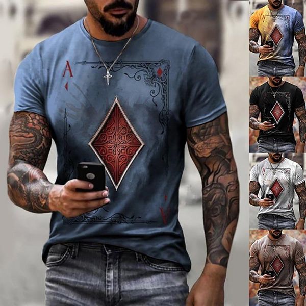 men's t-shirts playing cards diamond square print t-shirt summer casual short sleeve pullover loose 2021, White;black
men's t-shirts playing cards diamond square print t-shirt summer casual short sleeve pullover loose 2021, White;black