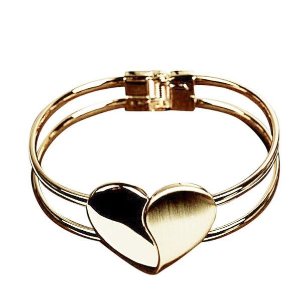 bangle fashion lady elegant heart wristband bracelet cuff bling gift charm for women brand bracelets, Black 
bangle fashion lady elegant heart wristband bracelet cuff bling gift charm for women brand bracelets, Black