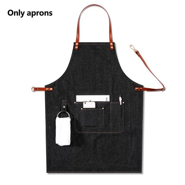 aprons bbq denim leather strap removable uniform chef casual bib apron adjustable bartender work baker multi pocket barista
aprons bbq denim leather strap removable uniform chef casual bib apron adjustable bartender work baker multi pocket barista