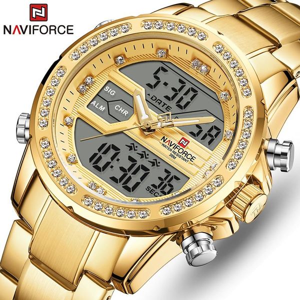 wristwatches mens watches naviforce waterproof sports watch men chronograph gold quartz relogio masculino, Slivery;brown
wristwatches mens watches naviforce waterproof sports watch men chronograph gold quartz relogio masculino, Slivery;brown