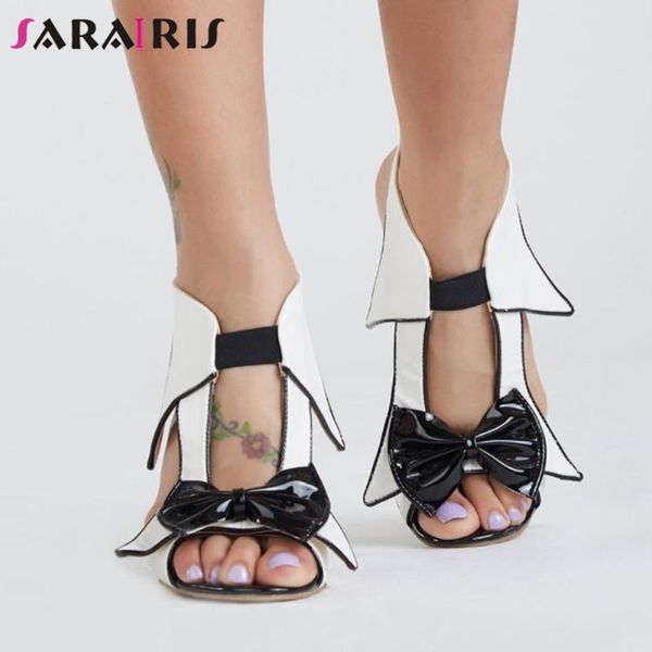 sandals sarairis bowknot party dress women design stiletto ladies brand luxuxy high heels open toe summer shoes, Black
sandals sarairis bowknot party dress women design stiletto ladies brand luxuxy high heels open toe summer shoes, Black