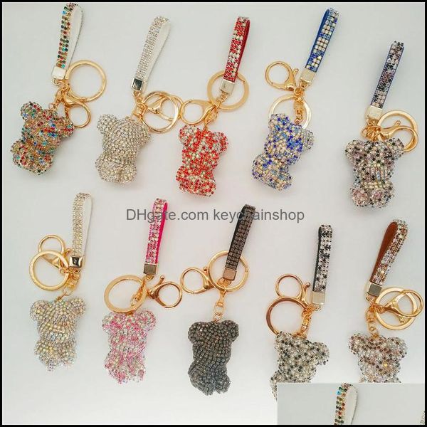 keychains fashion accessories diamond bear cartoon doll pendant creative gift high-end female bears car keychain 11 styles drop delivery 202, Silver
keychains fashion accessories diamond bear cartoon doll pendant creative gift high-end female bears car keychain 11 styles drop delivery 202, Silver