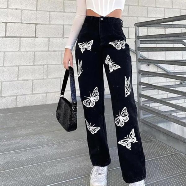 fashion high waist print casual womens jeans stylish pants outfits shopping daily wear, Blue
fashion high waist print casual womens jeans stylish pants outfits shopping daily wear, Blue