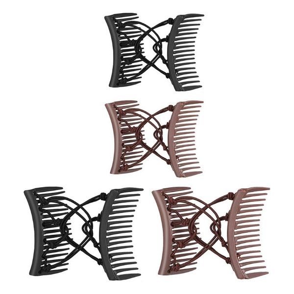 hair accessories m7dd 1/2pcs stretchy knotted double comb clip adjustable elastic no crease hairpins women updo ponytail holder barrettes
hair accessories m7dd 1/2pcs stretchy knotted double comb clip adjustable elastic no crease hairpins women updo ponytail holder barrettes