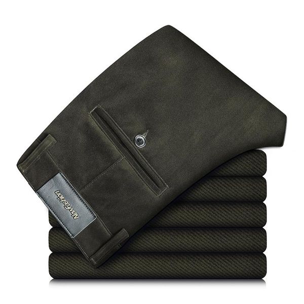 men's pants 2021 autumn winter brand-fitting straight stretch corduroy business classic style middle-aged fashion trousers, Black
men's pants 2021 autumn winter brand-fitting straight stretch corduroy business classic style middle-aged fashion trousers, Black