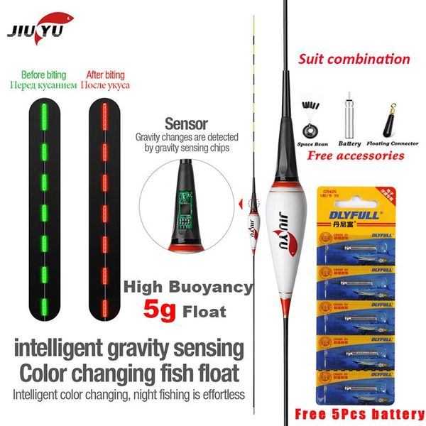 jiuyu 2g-5g smart led fishing float gravity sensor fish bite remind buoy glowing electric night tackle 2021 winter accessories
jiuyu 2g-5g smart led fishing float gravity sensor fish bite remind buoy glowing electric night tackle 2021 winter accessories