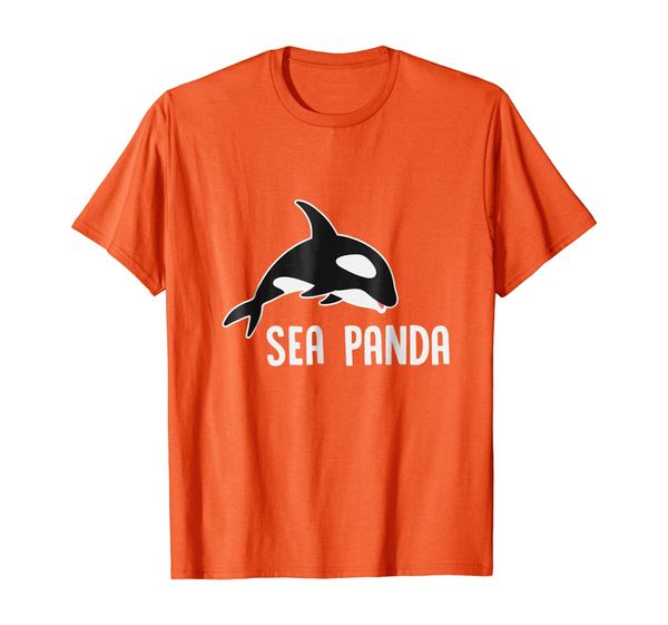 sea panda - funny killer whale orca marine biology t shirt, White;black
sea panda - funny killer whale orca marine biology t shirt, White;black