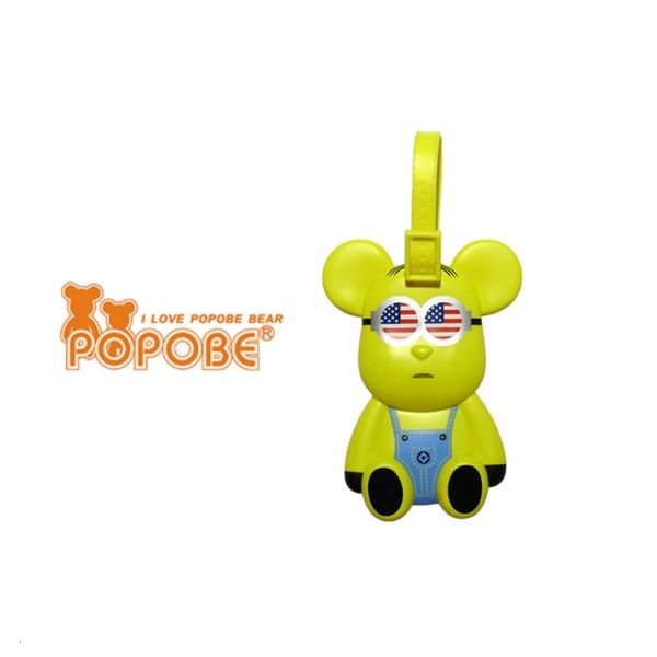 key chain popobe genuine violence bear 5-inch blister luggage tag small yellow man meiqi golf accessories personality, Silver 
key chain popobe genuine violence bear 5-inch blister luggage tag small yellow man meiqi golf accessories personality, Silver