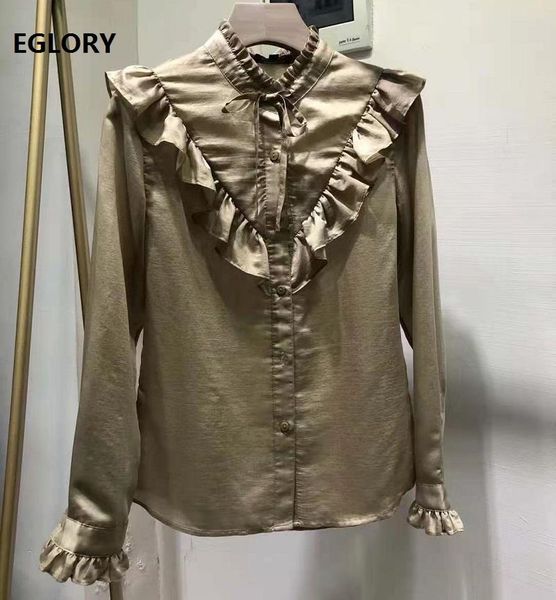 brand shirts 2021 spring summer style women ruffle deco long sleeve black apricot shirt casual blusa feminino women's blou, White
brand shirts 2021 spring summer style women ruffle deco long sleeve black apricot shirt casual blusa feminino women's blou, White