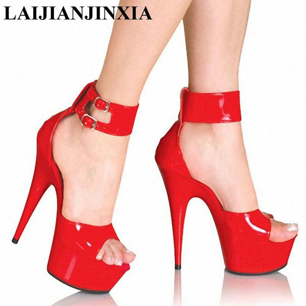 brand plus:34-45 46 peep toe zapatos mujer sandals 15cm thin high heels platform women's shoes wedding pumps, Black
brand plus:34-45 46 peep toe zapatos mujer sandals 15cm thin high heels platform women's shoes wedding pumps, Black