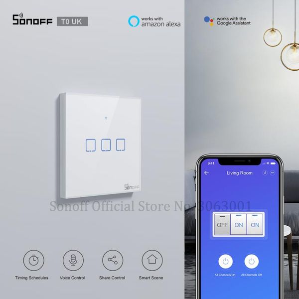 smart home control sonoff t0 uk wifi switch 1/2/3 gang wireless wall touch light switches app voice remote for automation kit
smart home control sonoff t0 uk wifi switch 1/2/3 gang wireless wall touch light switches app voice remote for automation kit