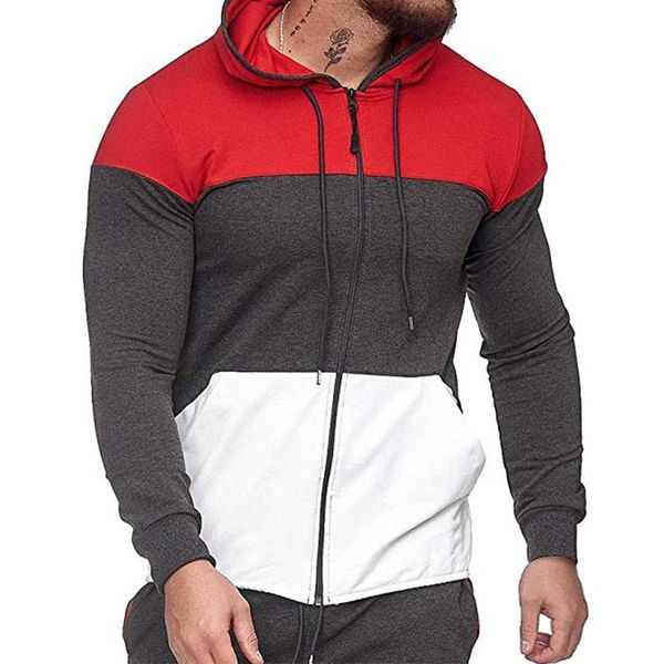 men's jackets slim fashion color block long sleeve sports hooded jacket top, Black;brown
men's jackets slim fashion color block long sleeve sports hooded jacket top, Black;brown