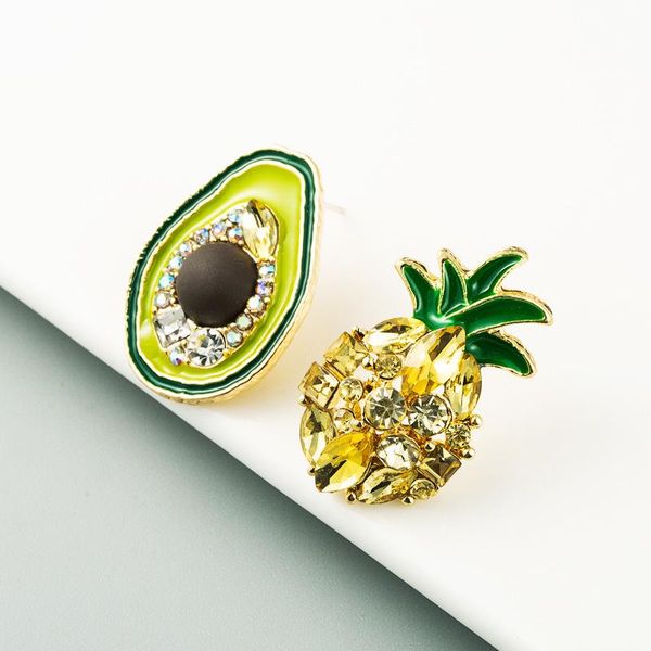dangle & chandelier u-magical korean cute pineapple avocado asymmetric drop earrings for women gold metal shiny rhinestones jewelry, Silver
dangle & chandelier u-magical korean cute pineapple avocado asymmetric drop earrings for women gold metal shiny rhinestones jewelry, Silver