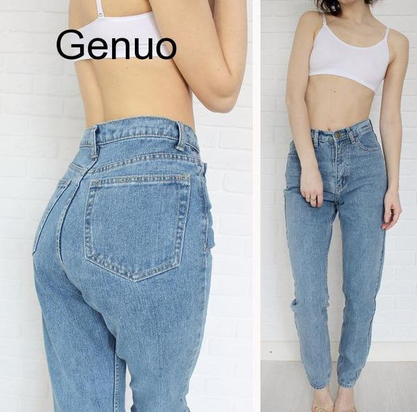women's jeans denim women europe and the dongyu zhou with retro waisted jean haren pants, Blue
women's jeans denim women europe and the dongyu zhou with retro waisted jean haren pants, Blue