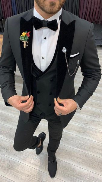 men's suits & blazers mens black suit for wedding business formal man 2021 custom made groom tuxedo jacket vest pants 3 pieces set, White;black
men's suits & blazers mens black suit for wedding business formal man 2021 custom made groom tuxedo jacket vest pants 3 pieces set, White;black