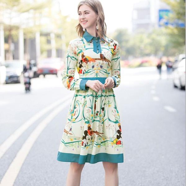 casual dresses women runway dress 2021 spring summer turn-down collar long sleeve print vestidos np0956n, Black;gray
casual dresses women runway dress 2021 spring summer turn-down collar long sleeve print vestidos np0956n, Black;gray