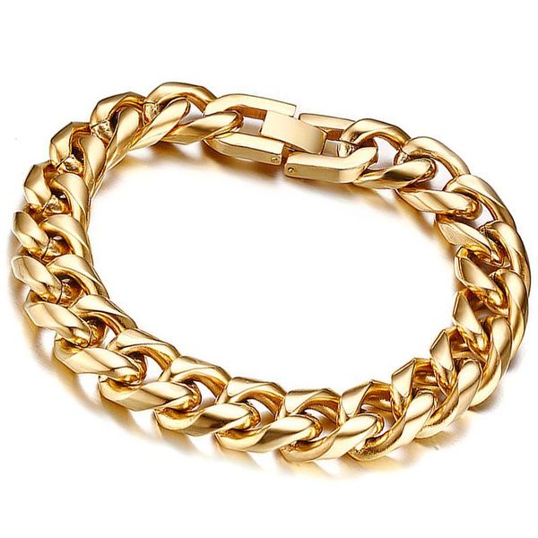 link, chain gold bracelets men stainless steel cuban link on hand bracelet charm hip hop jewelry gifts for man, Black
link, chain gold bracelets men stainless steel cuban link on hand bracelet charm hip hop jewelry gifts for man, Black
