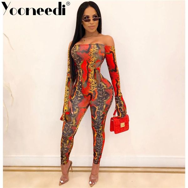 women's jumpsuits & rompers yooneedi 2021 fashion design women color serpentine slash neck full sleeve ladies ys6107, Black;white 
women's jumpsuits & rompers yooneedi 2021 fashion design women color serpentine slash neck full sleeve ladies ys6107, Black;white