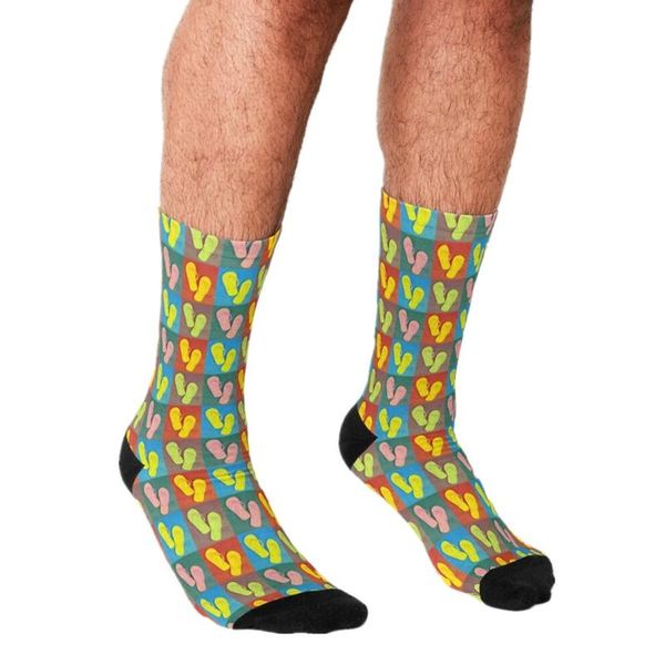 men's socks 2021 funny flip flop art pattern printed hip hop men happy cute boys street style crazy for, Black
men's socks 2021 funny flip flop art pattern printed hip hop men happy cute boys street style crazy for, Black