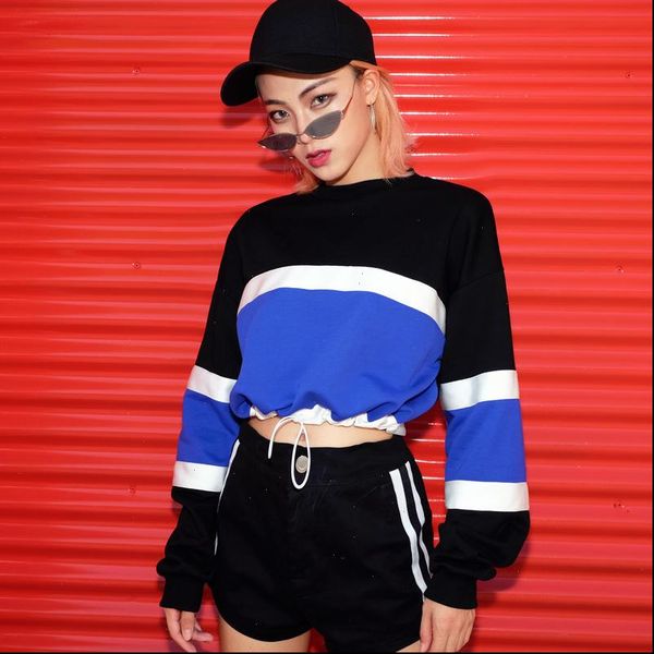 autumn women sweatshirt harajuku stripes cropped hoodie sweatshirts female patchwork casual korean crop pullovers, Black
autumn women sweatshirt harajuku stripes cropped hoodie sweatshirts female patchwork casual korean crop pullovers, Black
