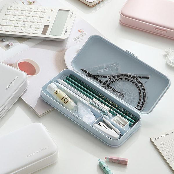 pencil cases large capacity box for student pure color pp material stationery case office school storage bag pen
pencil cases large capacity box for student pure color pp material stationery case office school storage bag pen