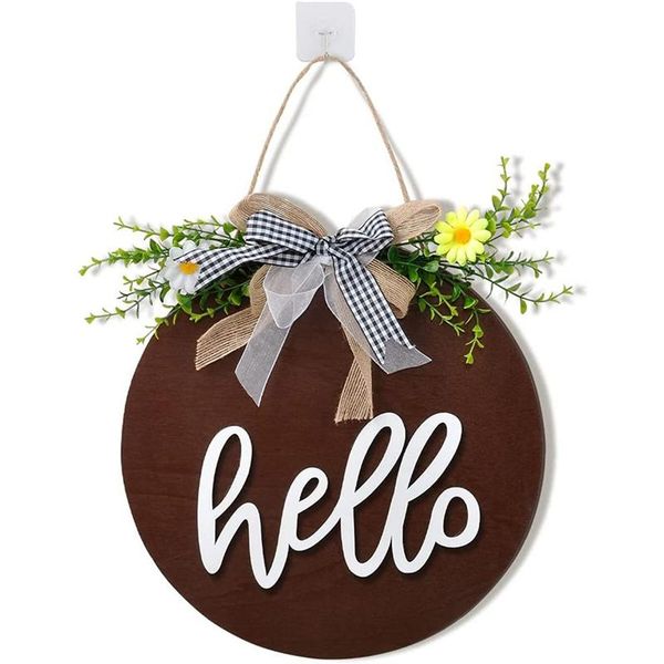 novelty items af88 -welcome sign for front door wreaths, hello with bowknot, wooden home porch hanging decor
novelty items af88 -welcome sign for front door wreaths, hello with bowknot, wooden home porch hanging decor