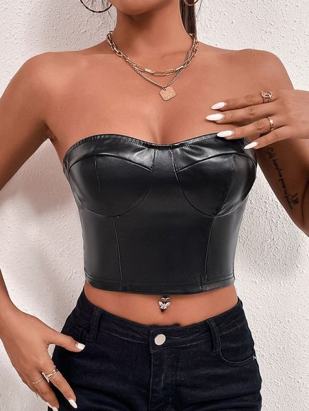 bustier patent tube crop r5jv#, White
bustier patent tube crop r5jv#, White