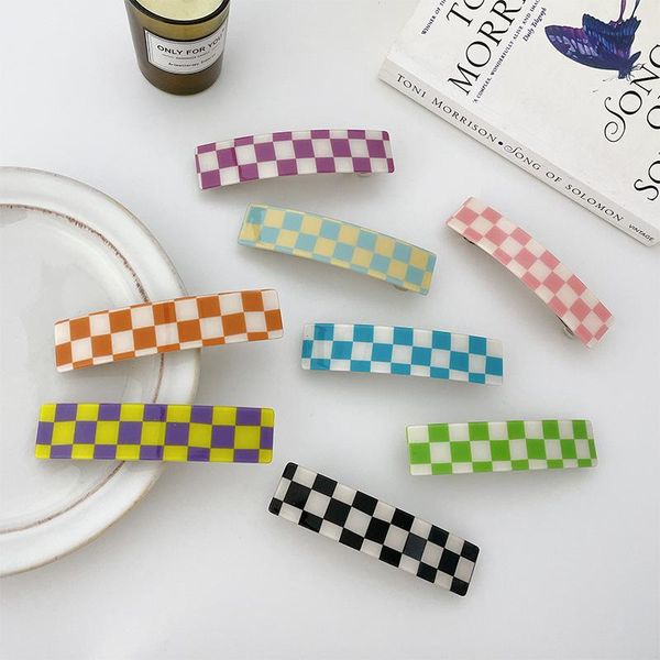 hair clips & barrettes 10.5cm korean net ins grid clip french gingham color girl square hairpin for girls candy, Golden;silver
hair clips & barrettes 10.5cm korean net ins grid clip french gingham color girl square hairpin for girls candy, Golden;silver