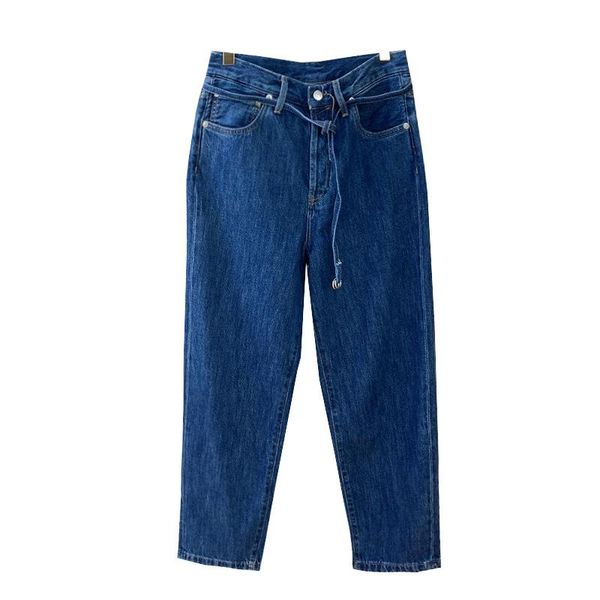 women jeans pants 2021 autumn and winter products retro casual mid-high waist thin belt nine-point denim trousers women's, Blue
women jeans pants 2021 autumn and winter products retro casual mid-high waist thin belt nine-point denim trousers women's, Blue