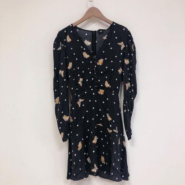 butterfly print polka dot women short dresses high waist front buttons long sleeve casual dress, Black;gray
butterfly print polka dot women short dresses high waist front buttons long sleeve casual dress, Black;gray