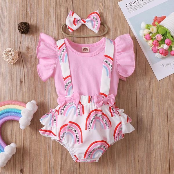 clothing sets 0-18 months born for baby girls solid +rainbow printed suspender shorts headbands kids clothes outfits, White
clothing sets 0-18 months born for baby girls solid +rainbow printed suspender shorts headbands kids clothes outfits, White
