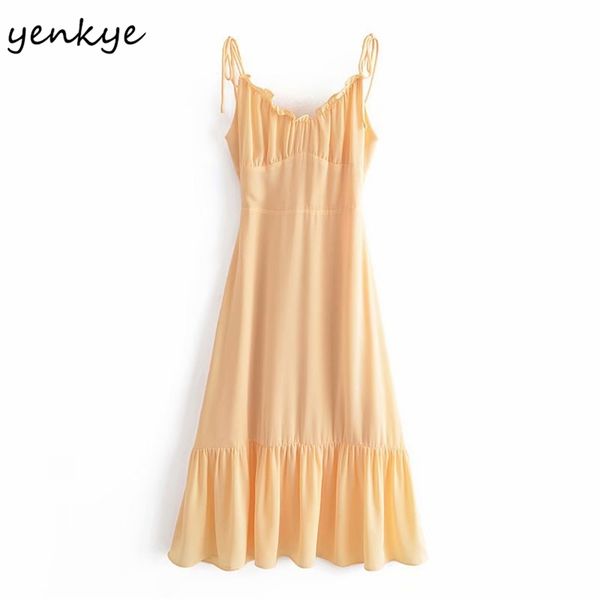sling yellow dress women v neck sleeveless a-line midi vestido mujer chiffon summer dresses rob 210514, Black;gray
sling yellow dress women v neck sleeveless a-line midi vestido mujer chiffon summer dresses rob 210514, Black;gray