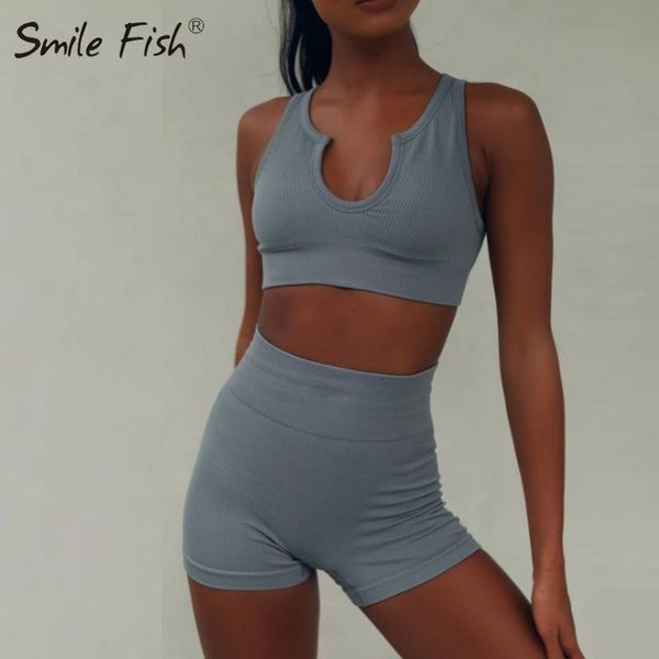 women's tracksuits two-piece set ins seamless knitting gym sport workout running sports short bra yoga suit tracksuit u-neck fitness g2, Gray
women's tracksuits two-piece set ins seamless knitting gym sport workout running sports short bra yoga suit tracksuit u-neck fitness g2, Gray