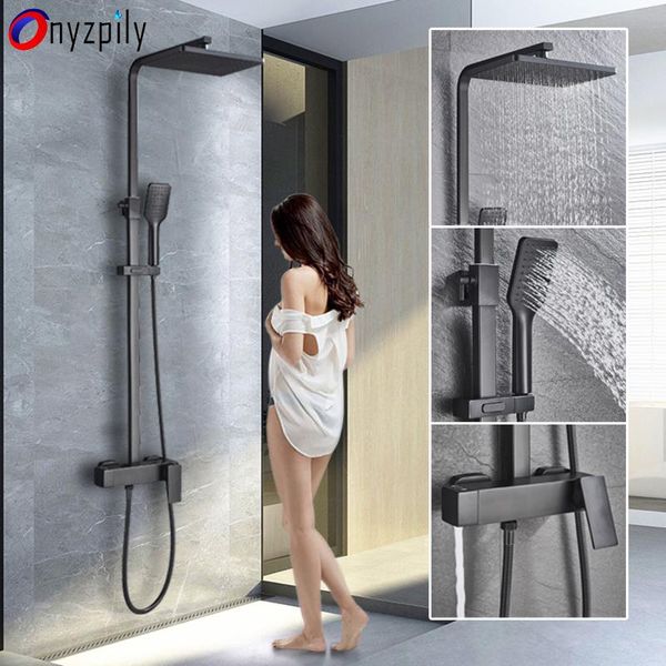 onyzpily shower faucet set black chrome brushed golden 8'' 10'' 3 waterway &cold water mixer tap wall mounted bathroom s
onyzpily shower faucet set black chrome brushed golden 8'' 10'' 3 waterway &cold water mixer tap wall mounted bathroom s