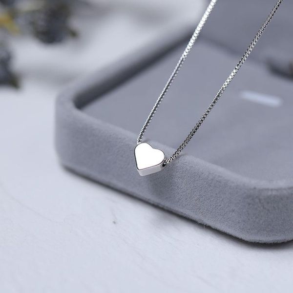 chains 2021fashion minimalist smooth heart shaped pendant necklace silver color cute charm for women s-n591
chains 2021fashion minimalist smooth heart shaped pendant necklace silver color cute charm for women s-n591