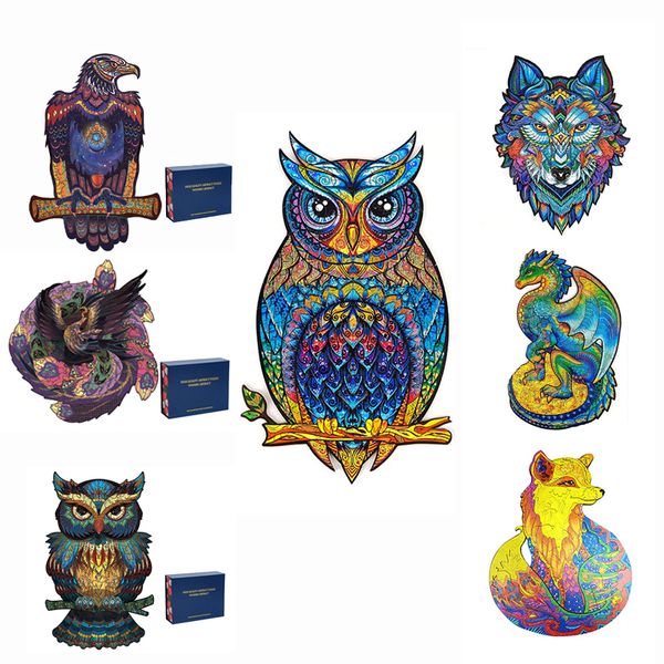 unique wooden puzzles jigsaw for unique shape animal owl 3d puzzle for kids educational puzzle fabulous interactive gifts, Silver
unique wooden puzzles jigsaw for unique shape animal owl 3d puzzle for kids educational puzzle fabulous interactive gifts, Silver