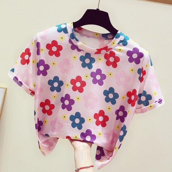t shirt floral shirt women summer korean sweet color flowers short sleeve t-shirt female casual ladies all-match t shirts, White
t shirt floral shirt women summer korean sweet color flowers short sleeve t-shirt female casual ladies all-match t shirts, White