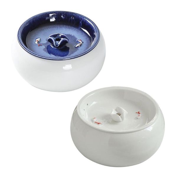 1.5l ceramic pet water fountain cat dispenser usb charging cabble ultra quiet automatic drinking for dog bowls & feeders
1.5l ceramic pet water fountain cat dispenser usb charging cabble ultra quiet automatic drinking for dog bowls & feeders