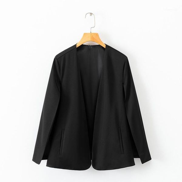 women's jackets women black cloak sleeve jacket open placket streetwear coat outerwear, Black;brown
women's jackets women black cloak sleeve jacket open placket streetwear coat outerwear, Black;brown