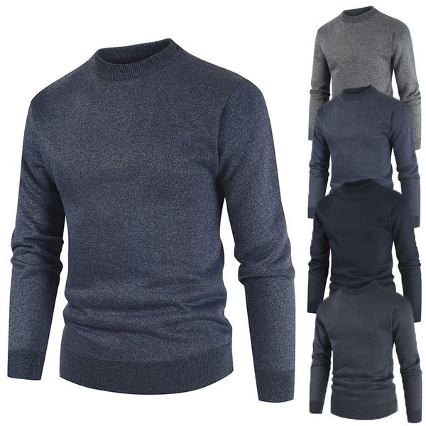 Fashion Sweater Autumn and Winter 2021 Men's Casual Slim Fit Pullover T-shirt Crew Neck, Light greyx
Fashion Sweater Autumn and Winter 2021 Men's Casual Slim Fit Pullover T-shirt Crew Neck, Light greyx