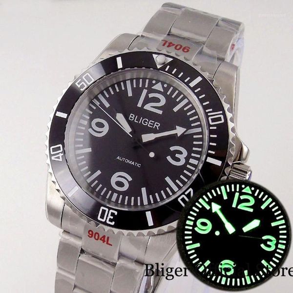 wristwatches selfwinding men watch luminous index japan nh35a miyota 8215 black dial grey insert oyster band slide lock screw back, Slivery;brown
wristwatches selfwinding men watch luminous index japan nh35a miyota 8215 black dial grey insert oyster band slide lock screw back, Slivery;brown