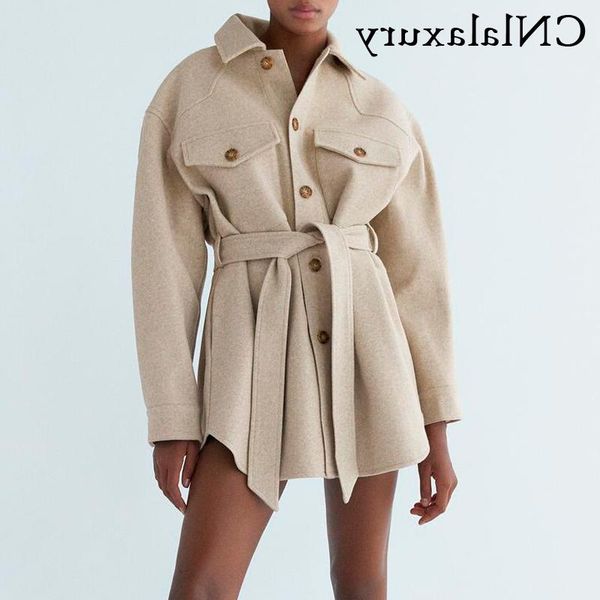 women's jackets sleeve long woolen coat female autumn casual with belt elegant single-breasted shirt jacket outerwear ladies, Black;brown
women's jackets sleeve long woolen coat female autumn casual with belt elegant single-breasted shirt jacket outerwear ladies, Black;brown