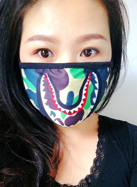 shark camouflage ape man tide brand cotton mask cool personality fashion multi color options
shark camouflage ape man tide brand cotton mask cool personality fashion multi color options