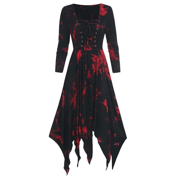 women's swimwear gothic punk style women summer midi dresses gradient long sleeve square collar dress fashion woman irregular hem robe, White;black
women's swimwear gothic punk style women summer midi dresses gradient long sleeve square collar dress fashion woman irregular hem robe, White;black