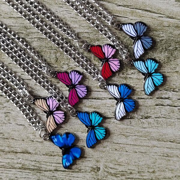 pendant necklaces zx cute butterfly metal necklace for women trendy simple animal clavicle chain jewelry wholesale party gifts, Silver
pendant necklaces zx cute butterfly metal necklace for women trendy simple animal clavicle chain jewelry wholesale party gifts, Silver